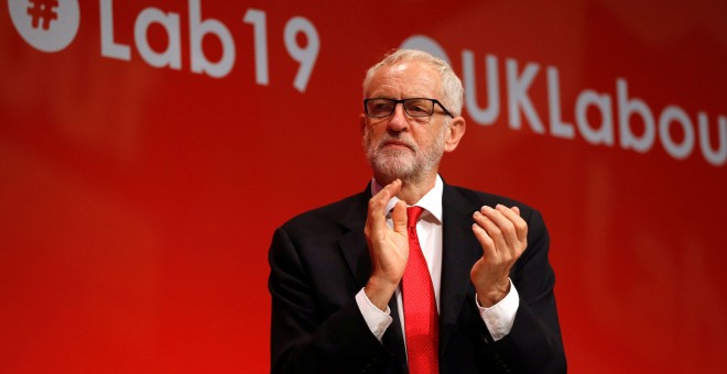 El líder del Partido Laborista, Jeremy Corbyn, durante la conferencia anual del partido en Brighton. /REUTERS