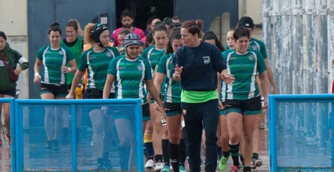 María Ribera, entrenadora del Sanse Scrum