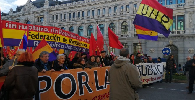 Manifestación en Madrid contra la Constitucion Monárquica del 78 y por la III Republica.- TWITTER ASAMBLEA SI SE PUEDE