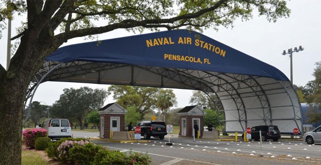Base naval de Pensacola, en Florida, donde tuvo lugar el tiroteo. / REUTERS