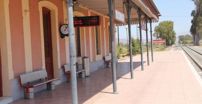 Estación de ferrocarril Puerto Lumbreras (Murcia). E.P.