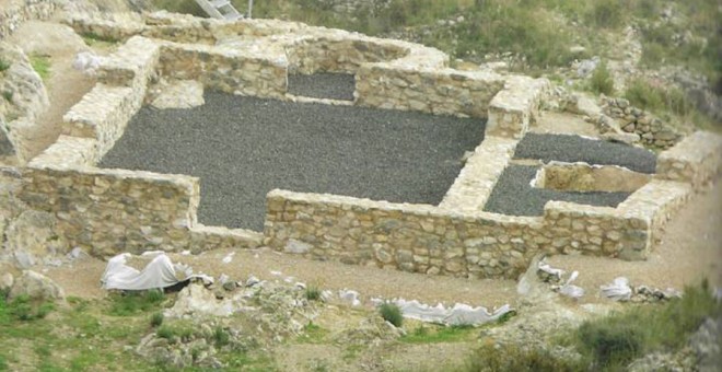 Restos del monasterio bizantino en Elda. MUSEO ARQUEOLÓGICO DE ELDA