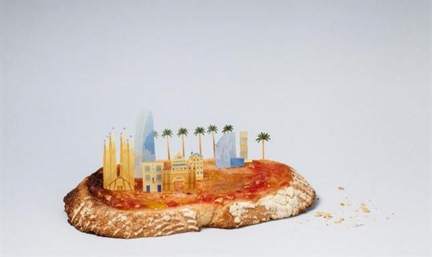 Barcelona, con su típico pan tumaca./ Andrea G. Portolés y Bea