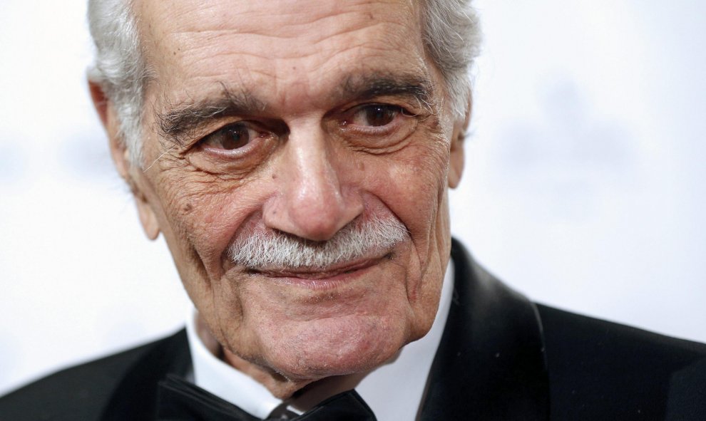 Fotografía del 15 de marzo de 2013 del actor egipcio Omar Sharif, conocido internacionalmente por sus papeles en las películas "Lawrence of Arabia" y "Doctor Zhivago" en el Festival de Viena, Austria. Omar Sharif murió hoy 10 de julio de 2015 en un hospit