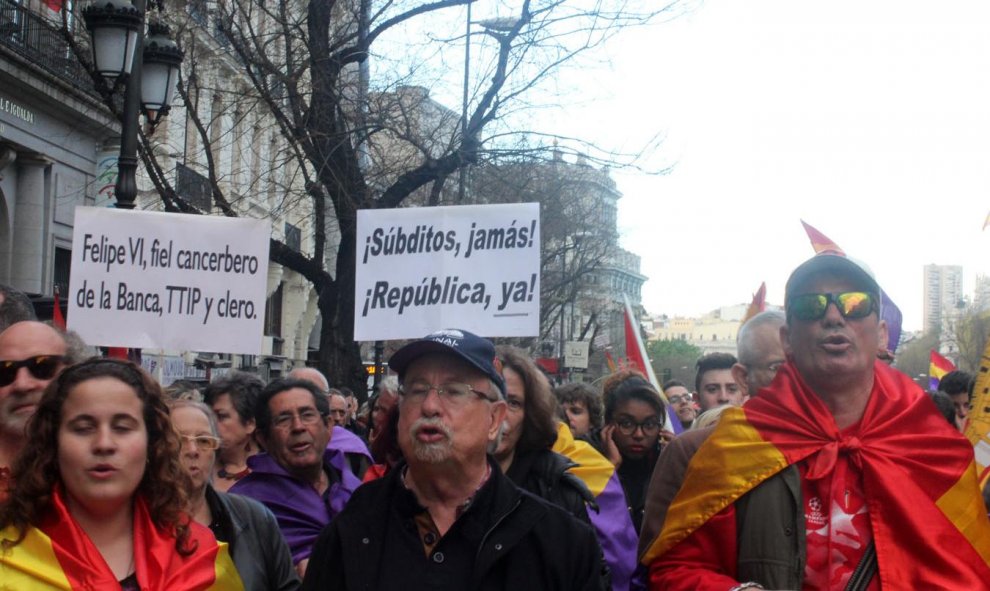 Marcha por la III República en Madrid