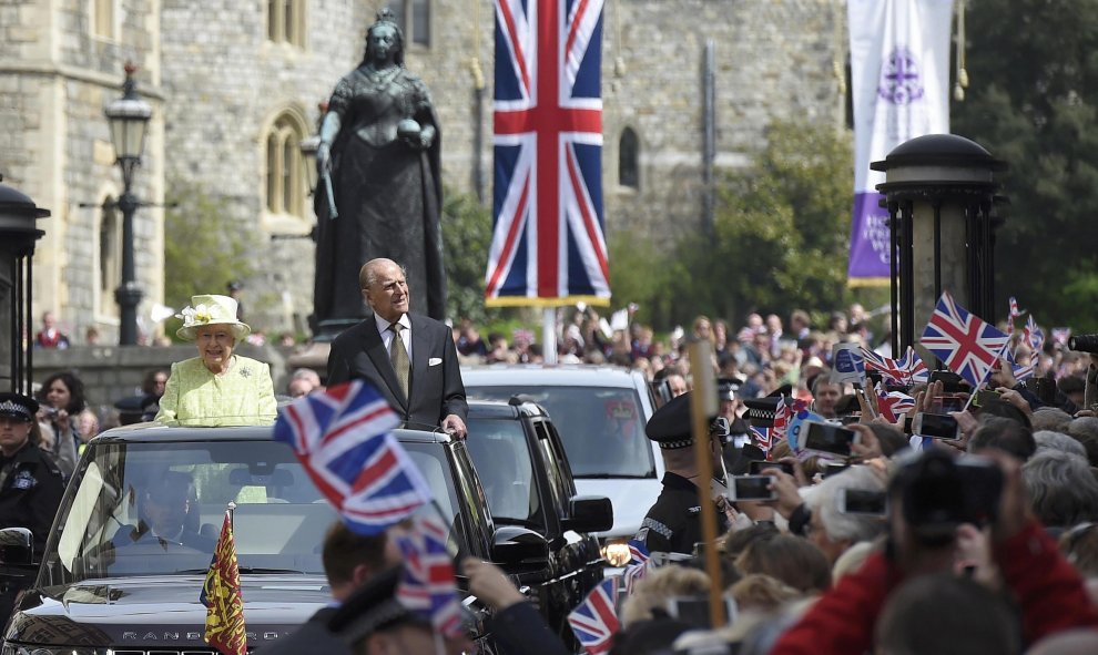 Celebración del 90 cumpleaños de la reina británica Elizabeth en Windsor, Gran Bretaña. REUTERS/Toby Melville