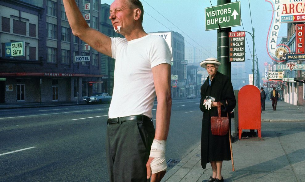 Man with bandage, 1968.- Fred Herzog, Courtesy of Equinox Gallery, Vancouver