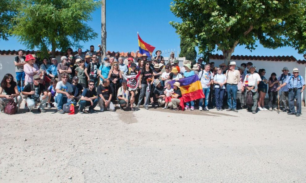 El pasado sábado 1 de julio Brunete en la Memoria organizó una Marcha para conmemorar el 80º aniversario de la batalla. | BRUNETE EN LA MEMORIA