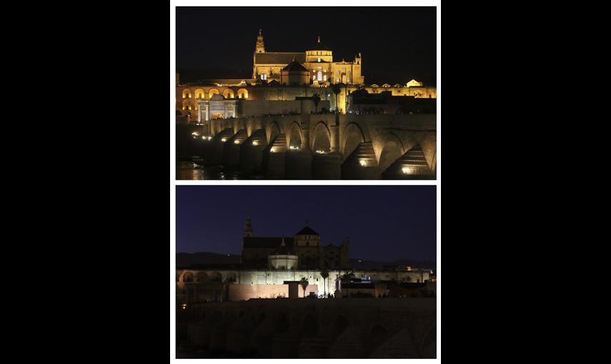 La ciudad de Córdoba también se ha sumado a la 'Hora del Planeta'. - EFE