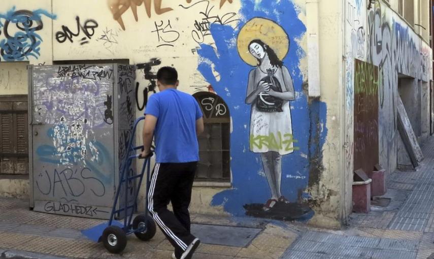 Grafiti de julio de 2012. - REUTERS