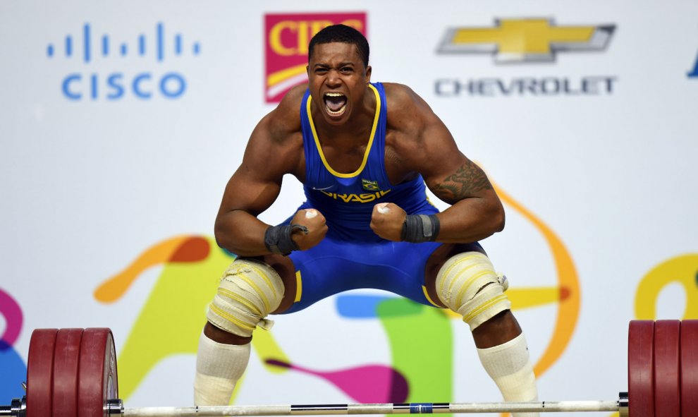 Mateus Gregorio Machado, de Brasil, en los Juegos Panamericanos 2015 en Toronto, Canadá, hoy, 16 de julio 2015. HECTOR RETAMAL / AFP