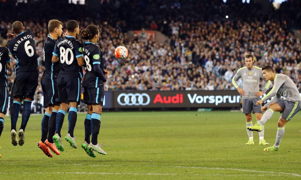 Fútbol - Real Madrid vs Manchester City - 2015 International Champions Cup - , Melbourne, Australia - Cristiano Ronaldo, del Real Madrid. Reuters / Jason O'Brien Livepic