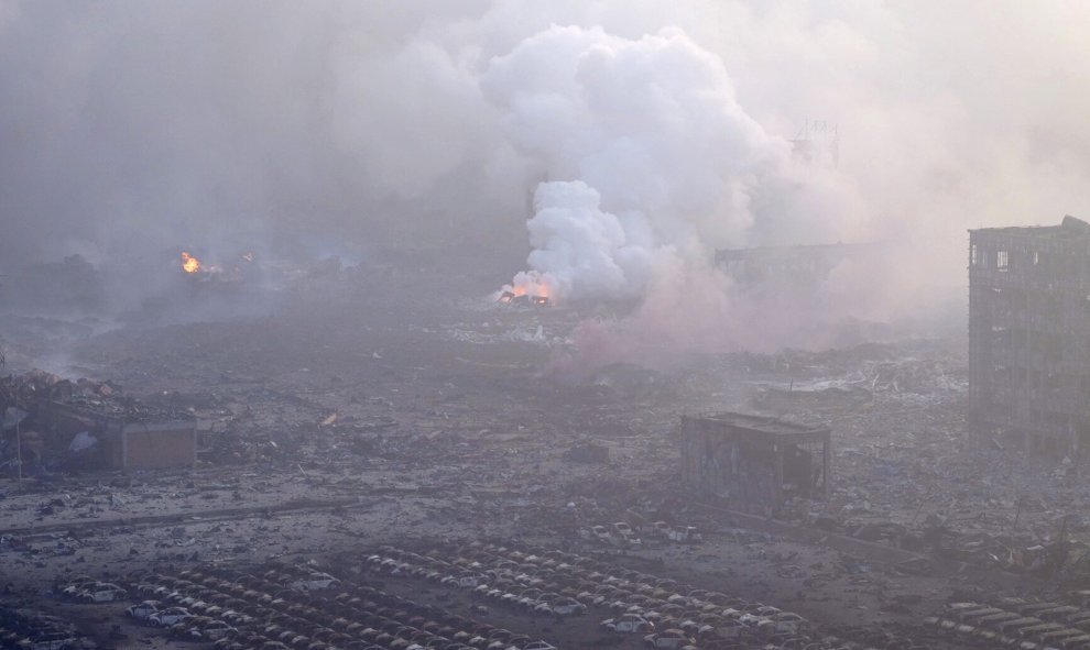 Vista general de la zona del incidente. REUTERS