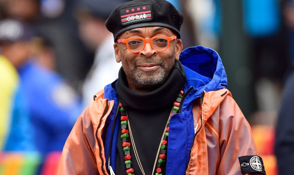 Spike Lee, durante el maratón de Nueva York. REUTERS