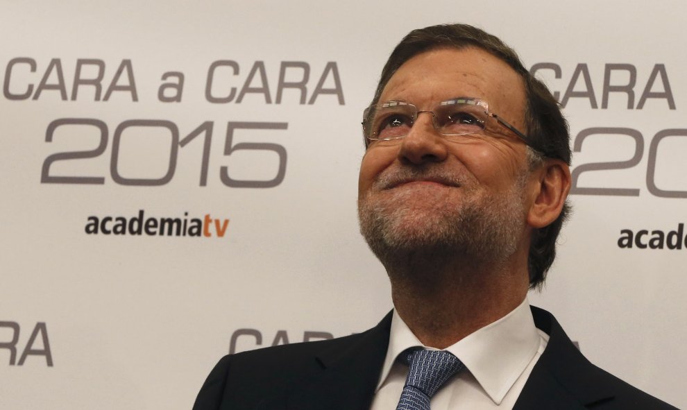 Rajoy llegando al 'Cara a Cara' con Pedro Sánchez.- REUTERS