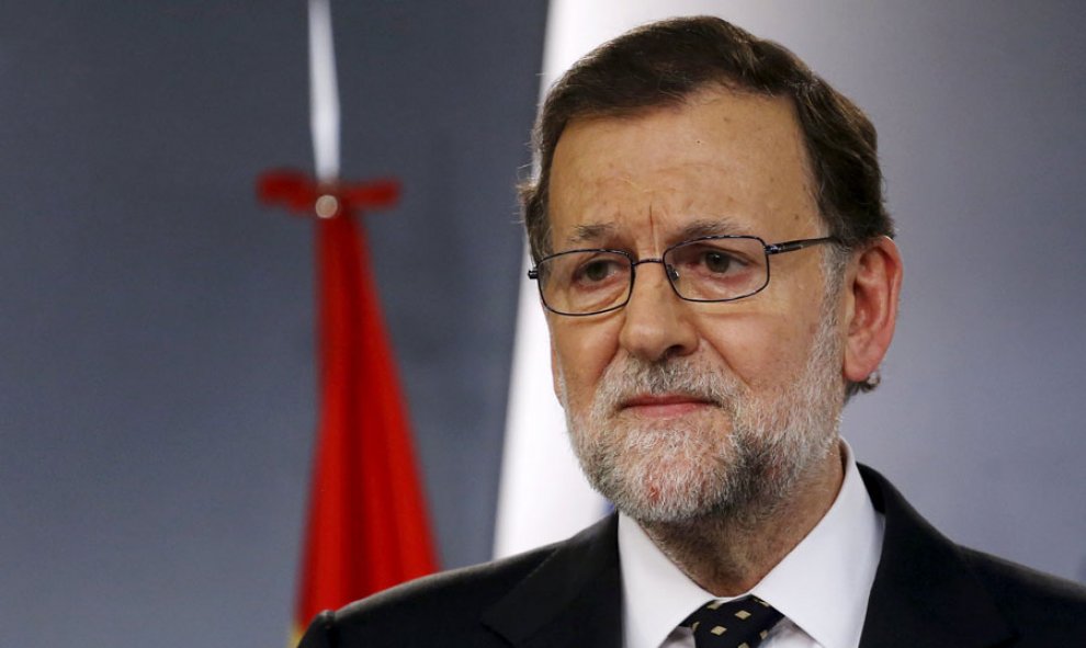 Rajoy, durante su comparecencia. REUTERS/Juan Medina