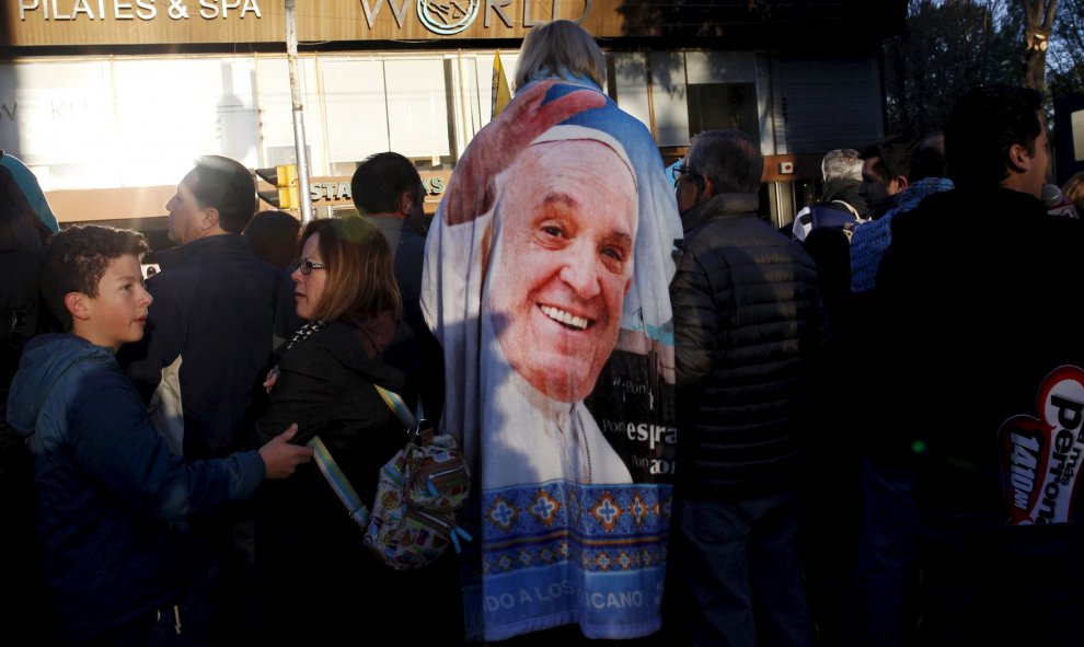 Muchos mexicanos esperaban con entusiasmo la llegada del Papa Francisco. REUTERS/Carlos Jasso