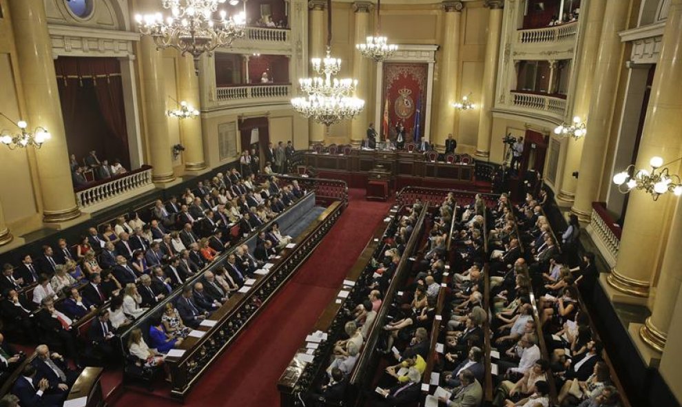 Vista del Senado el día en que se vota su conformación/EFE