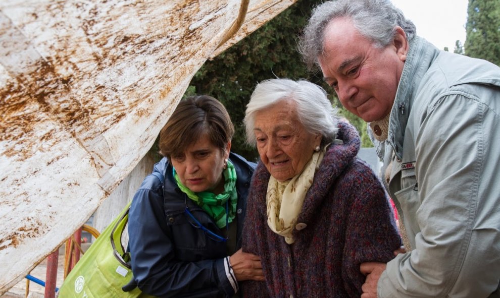 Exhumación de Timoteo Medieta en el cementerio de Guadalajara por orden de la Justicia de Argentina.Óscar Rodríguez, miembro de la ARMH