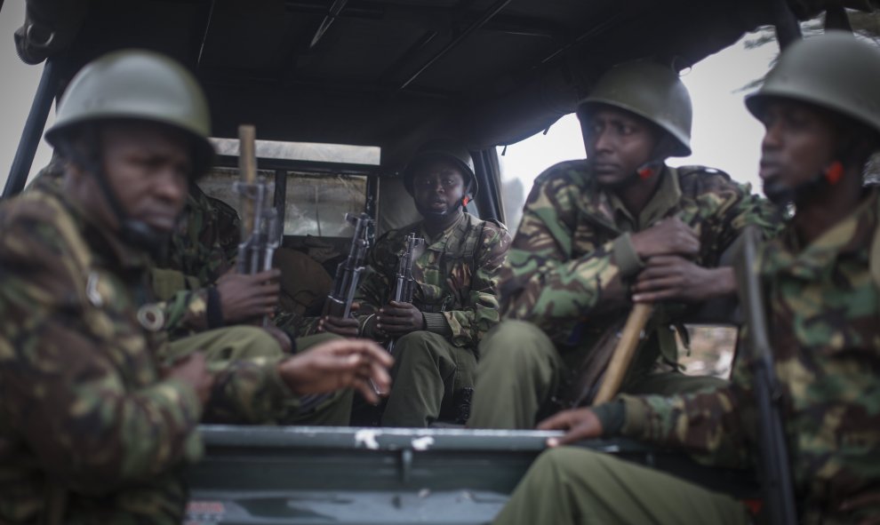Soldados keniatas.EFE/DAI KUROKAWA