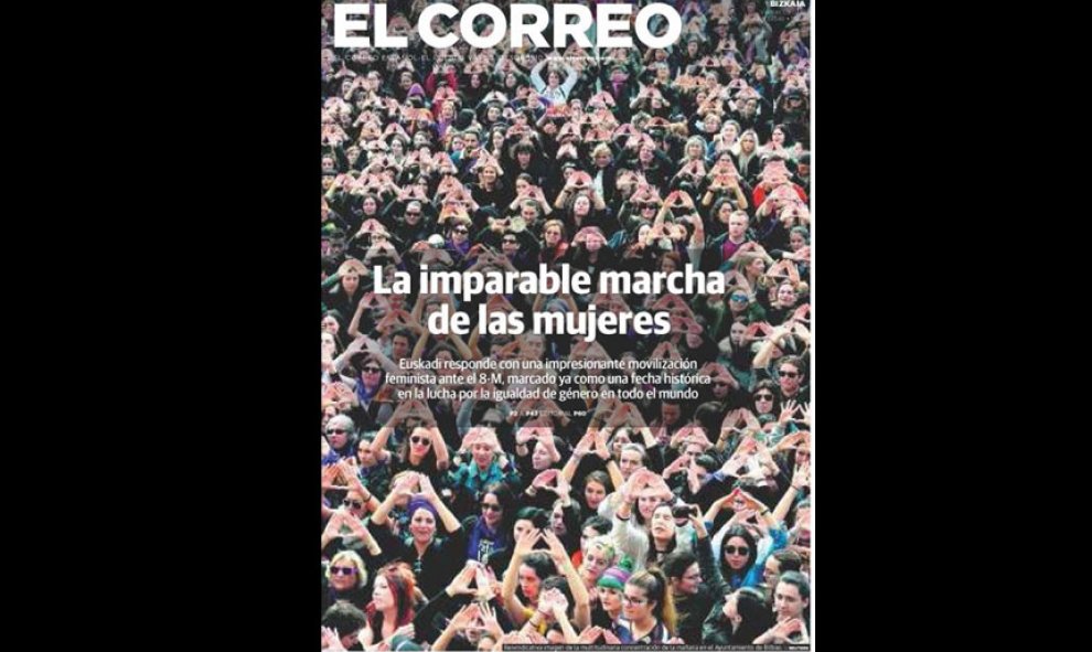 Las portadas de los periódicos nacionales e internacionales tras el 8M.