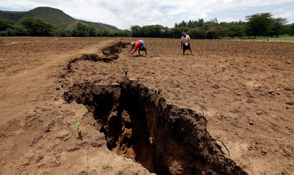 El agujero se abrió el pasado día 18 de marzo y ha estado extendiéndose. / Reuters