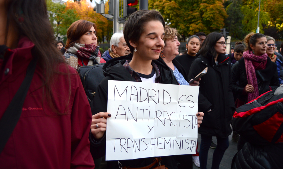 Cientos de personas se han concentrado en Cibeles en contra del racismo - Arancha Ríos