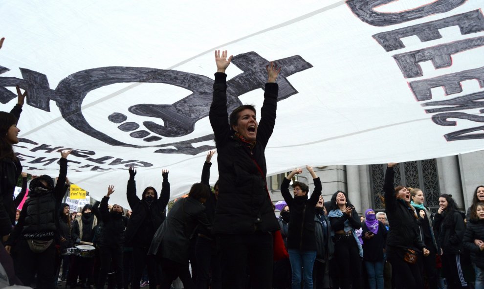 Las participantes en la marcha coreaban lemas como "habían denunciado y las han asesinado" - Arancha Ríos