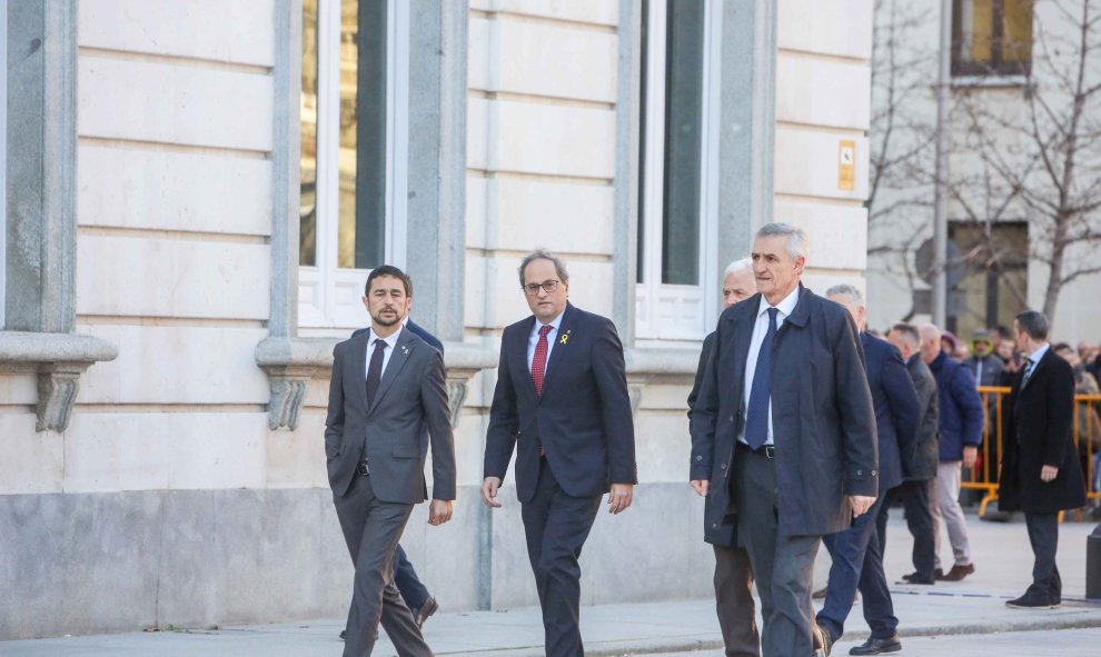 Quim Torra acude al juicio del proces