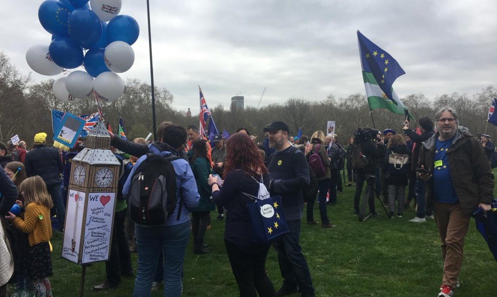 Manifestación que solicita la cancelación del Brexit./CRISTINA CASERO