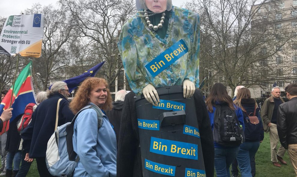 Manifestación que solicita la cancelación del Brexit./CRISTINA CASERO