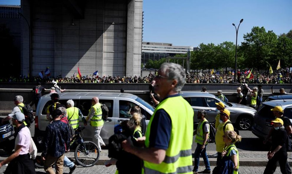 Algunos de los manifestantes. EFE