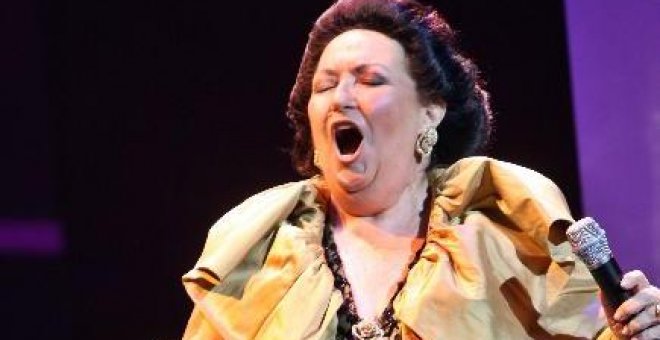 La soprano española Montserrat Caballe.