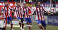 Tiago celebra el primer gol del Atlético ante el Real Madrid. /REUTERS