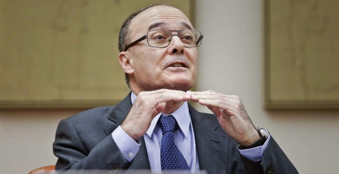 El gobernador del Banco de españa, Luis María Linde, en una comparecencia parlamentaria. EFE