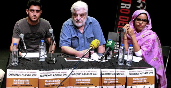 Rueda de prensa en Madrid para presentar la convocatoria de la manifestación. EFE