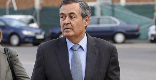 Juan Iranzo, en la llegada a la Audiencia Nacional por uno de los juicios de las tarjetas 'black' / EFE