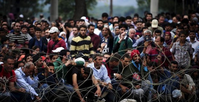 Imagen de archivo de un campo de refugiados de Grecia / REUTERS