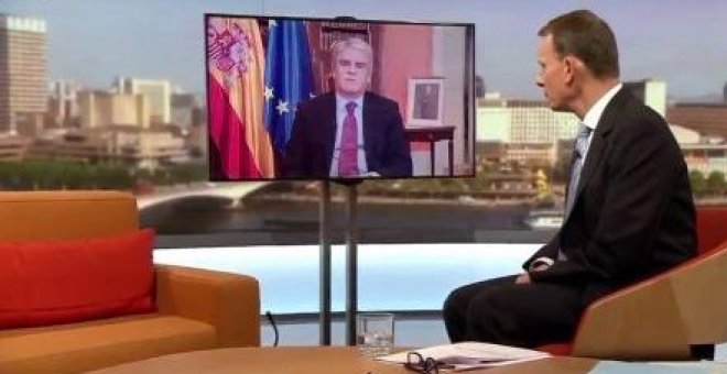 El ministro de Exteriores, Alfonso Dastis, en una entrevista a la BBC.