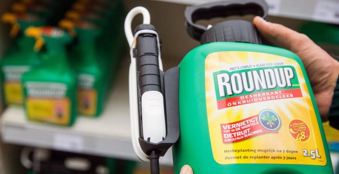 El glifosato, que comunmente se comercializa bajo la marca Roundup. EFE