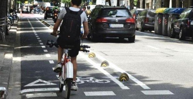 Carril bici en Barcelona. - EFE