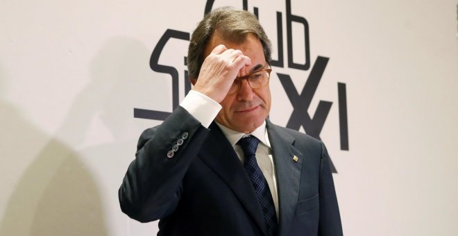 El expresident de la Generalitat Artur Mas antes de participar en un coloquio organizado por el Club Siglo XXI. EFE/JuanJo Martin