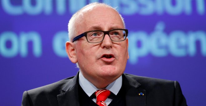 El vicepresidente primero de la Comisión Europea y responsable de Estado de derecho, Frans Timmermans. REUTERS/Francois Lenoir