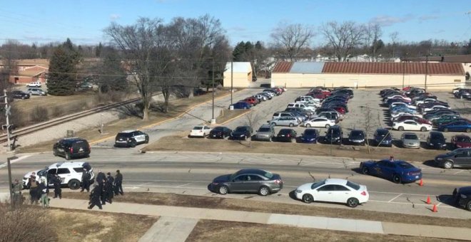 El lugar del tiroteo en la Universidad Central de Michigan. REUTERS