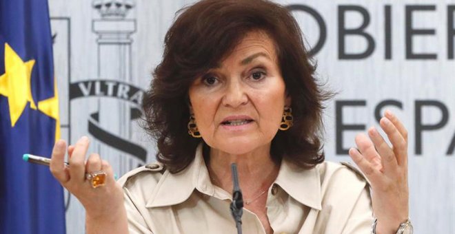 La vicepresidenta del Gobierno, Carmen Calvo.- EFE