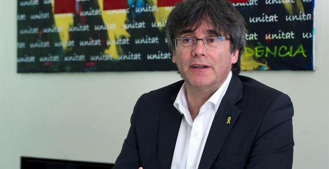 El expresident y cabeza de lista de JxCat a las elecciones europeas, Carles Puigdemont. EFE