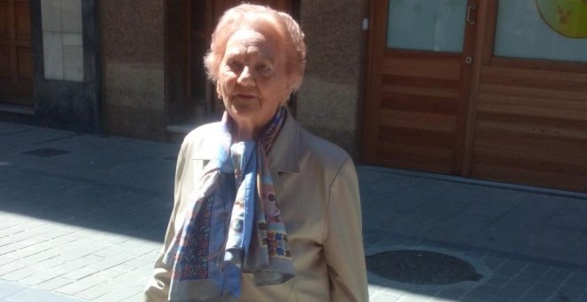 Carmen García, de 90 años, hija de un fusilado de la Guerra civil. Fotografía facilitada por la familia.