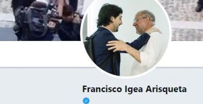 Igea muestra su apoyo a Toni Roldán. TWITTER/@FranciscoIgea