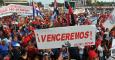 Manifestación del 1 de mayo en la Plaza de la Revolución de La Habana.