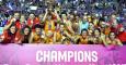 La selección española celebra el oro conseguido en el Eurobasket disputado en el mes de junio en Francia.